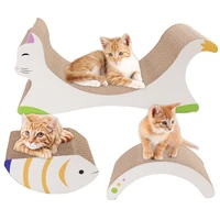 cat kitten scratch board pad 2 in 1 soft bed mat claws care toys corrugated detachable scratcher cat training toy pet supplies