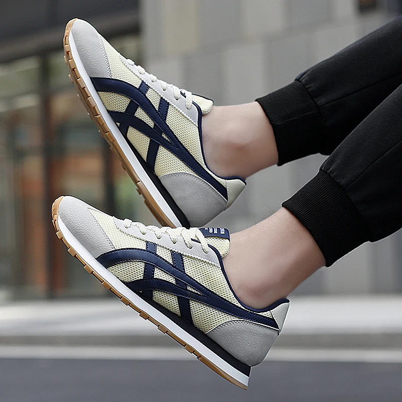 

Breathable Running Shoes for Men Hot Sale Outdoor Sport Shoes Suede Leather Brand Sneakers Light Casual Anti-skid Walking Shoes