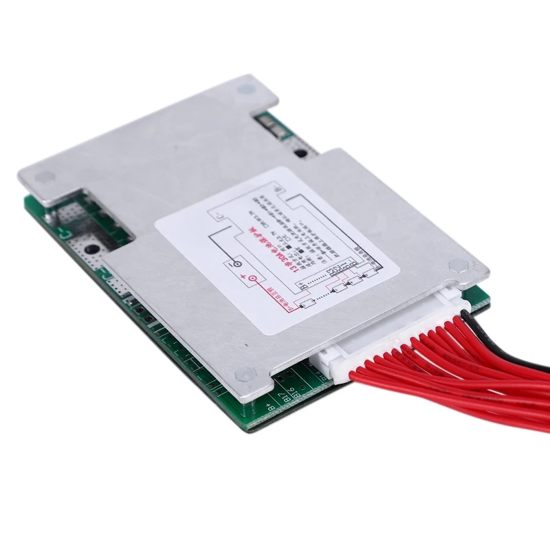Hot 3C-13S 48V 30A Li-Ion Lipolymer Battery Protection Board BMS PCB with Balance Heatsink for E-Bike EScooter | Электроника