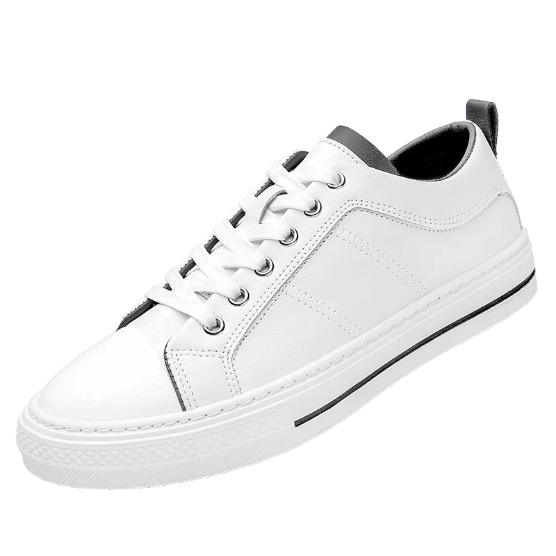 

Men Casual Shoes Simple White Shoes Flat Shoes Skateboard Shoes Lace-up 2021 New Street Fashion Comfortable Mens Shoes Sneakers