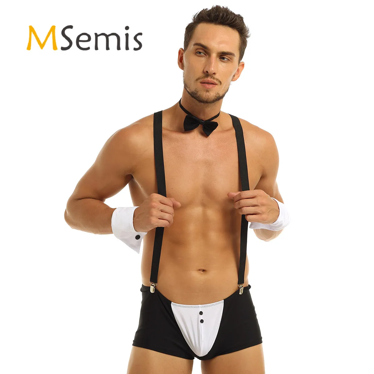 Мужское нижнее белье для горничной MSemis комплект смокинга жениха боксеры с