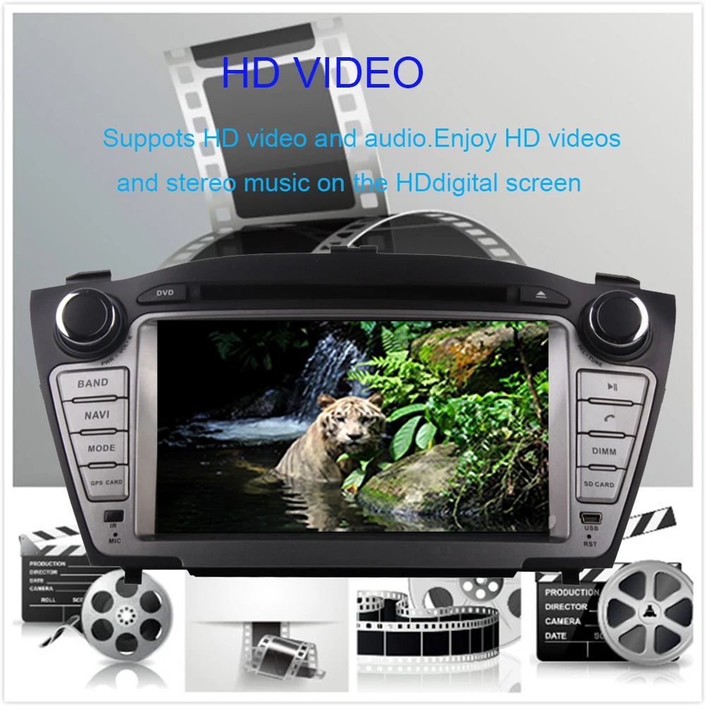 Восьмиядерный автомобильный Dvd плеер HD 7 &quotAndroid 9 0 gps для Hyundai IX35 Tucson 2009 2014
