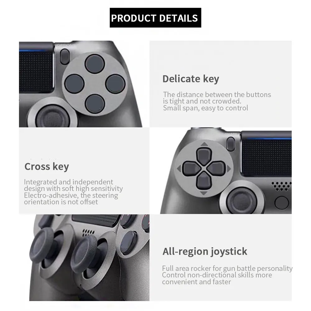 

Bluetooth Wireless Gamepad Controller For PS4 Playstation 4 Console Control Joystick Controller For PS4 Dualshock 4