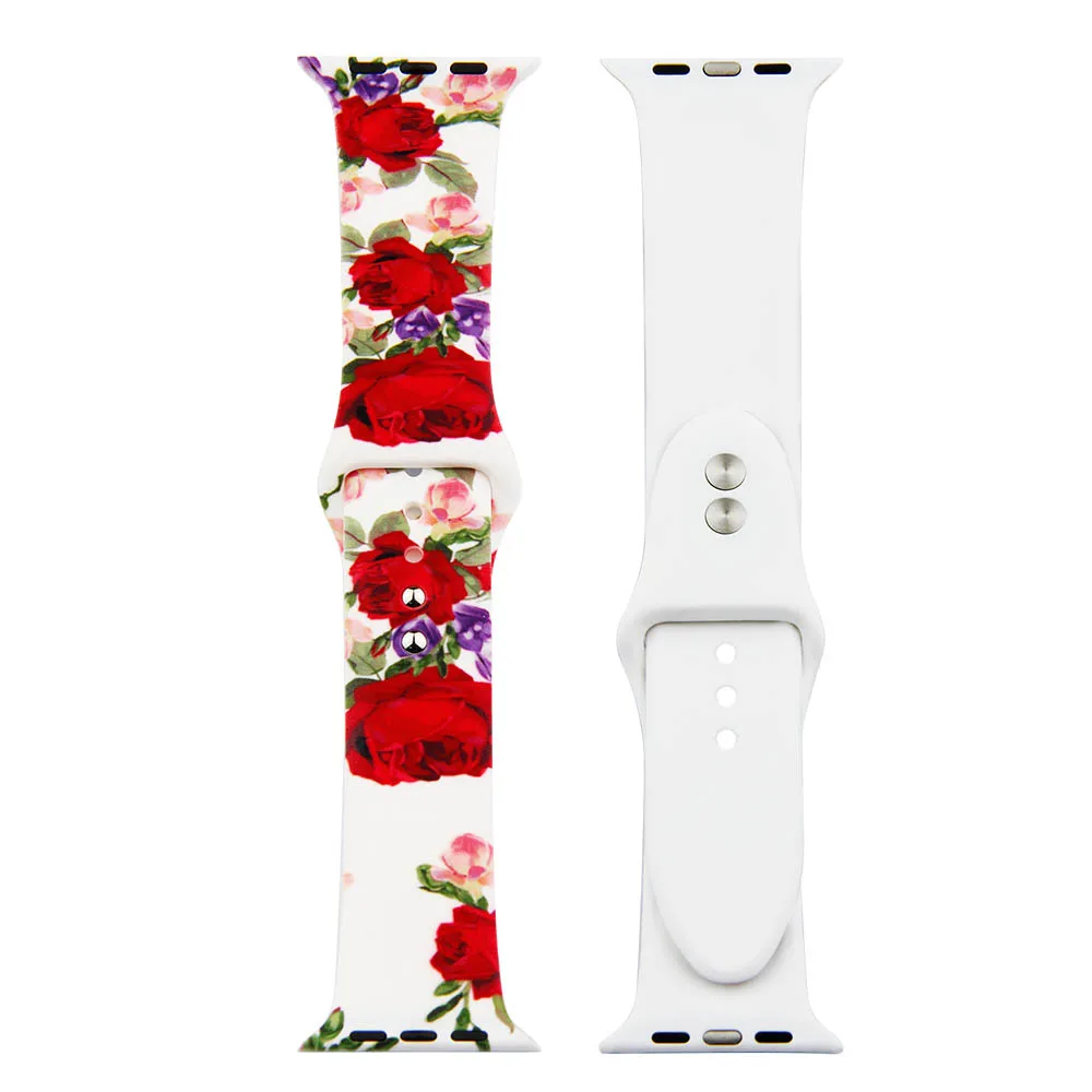 Ремешок для часов Apple watch 42 мм/38 мм 44 40 силиконовый спортивный браслет iwatch series 3 2 1