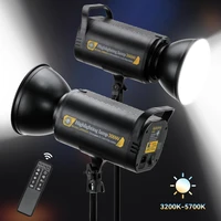cob professional led video light photography lighting bi color eu plug photo studio fill lamp for youtube with remote control