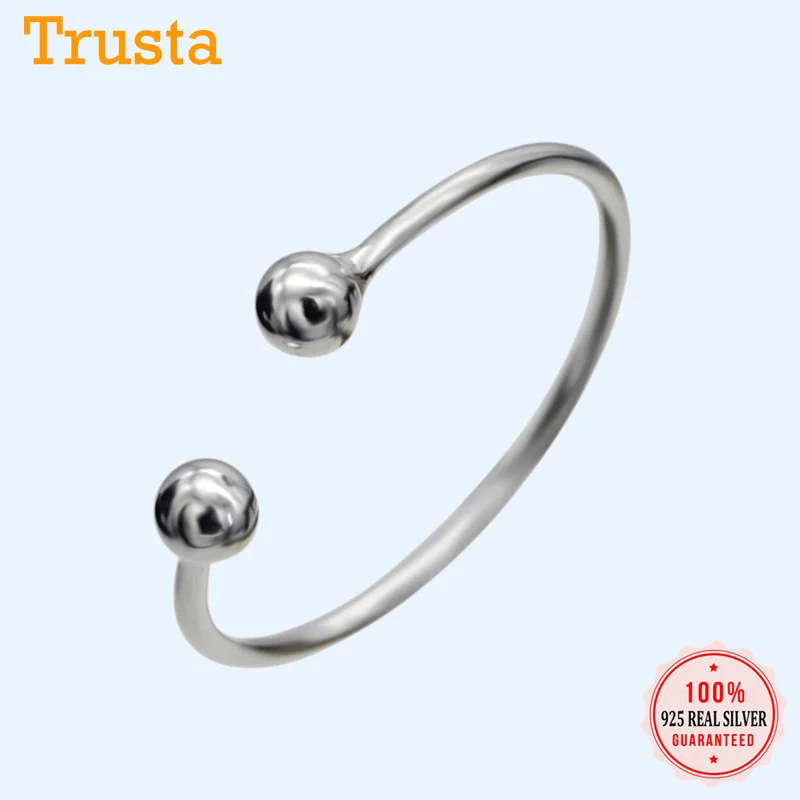 Женские открытые кольца Trustdavis роскошные обручальные из 100% стерлингового серебра