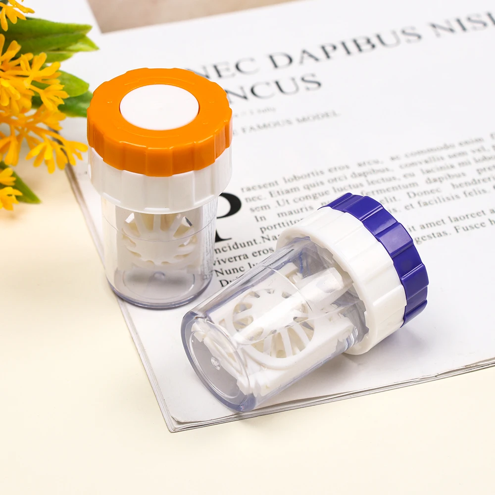 1 шт. новый модный вращающийся конфетный цвет Чехол очки для путешествия коробка