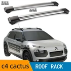 2 шт. рейки на крышу для CITROEN C4 CACTUS 5, дверной люк 2015-2020, боковые рейки из алюминиевого сплава, поперечные рейки, багажник на крышу, нагрузка на багаж