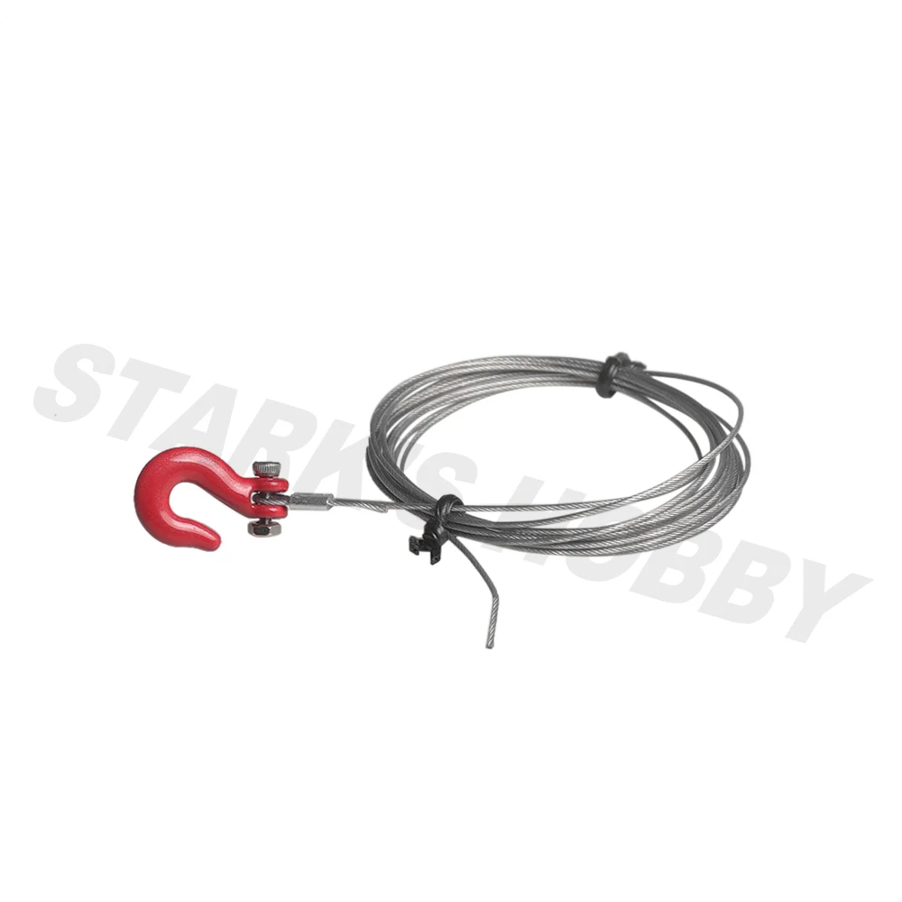 25T Gear Servo Winch Wheel Drum Steel Wires Trailer Hook for 1/10 RC Crawler Car TRX4 Axial SCX10 WRAITH D90 Tamiya CC01 |