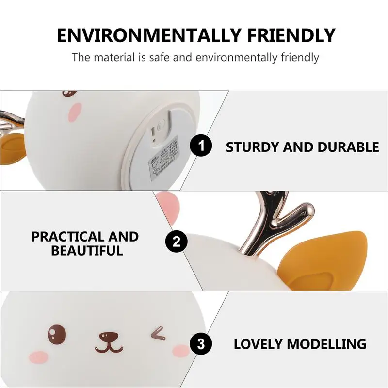 

Flexible Silicone Night Light Girls Gift USB Nursery Lamp for Kids Baby Toddlers