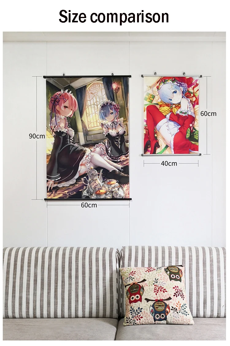 Игра Hololive YouTube Tokoyami Towa HD настенный свиток рулонная картина постер подвесной Декор