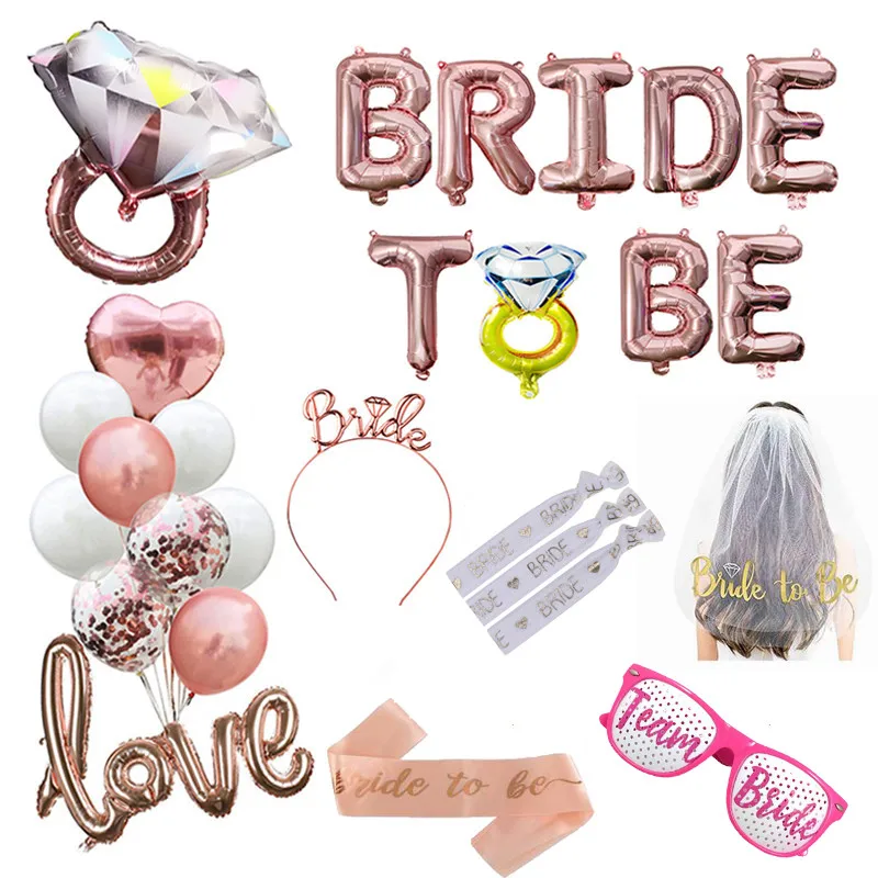 

Wedding Decorations Bridal veil Bachelorette Party Supplies Veil Team Bride To Be Gilded Veil Hen Party Accessories Supplies