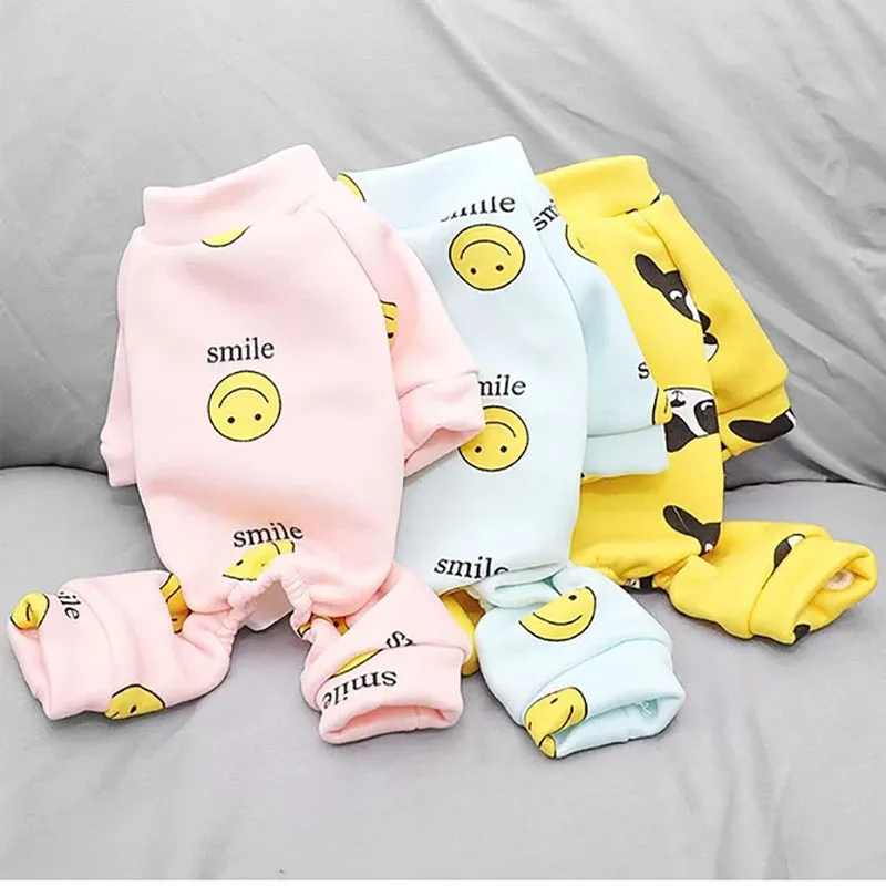

Puppy clothing Jumpsuit Pajama for Small Dogs clothes new Pet Teddy Chihuahua cat spring and Autumn winter pyjama leisure wear