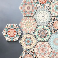 mandura wind hexagonal tile paste bathroom kitchen home non slip floor paste diy mosaic wall paste waterproof retro
