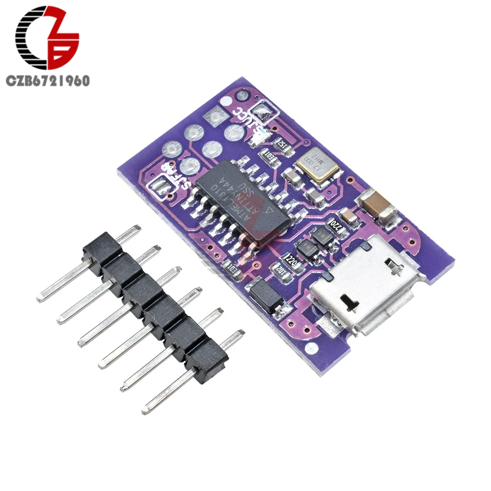 Программирующий модуль ATtiny44 5 в Micro USB Tiny AVR ISP ATTiny45 ATTiny85 USBTinyISP для Arduino IDE Bootloader