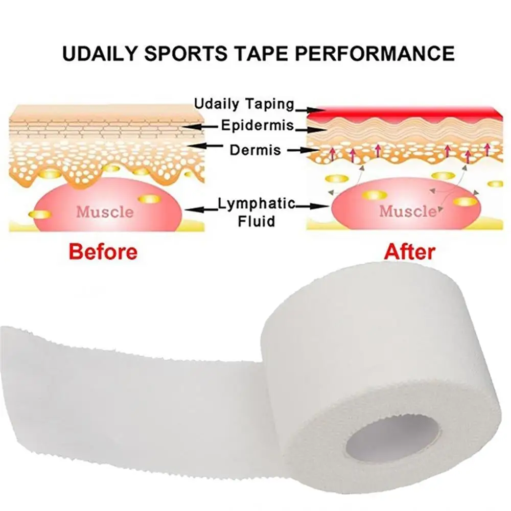 1PC Waterproof Premium Adhesive Sports Tape Cotton Binding Physio Muscle Elastic Bandage Strain Injury Support Outdoor Popular | Спорт и