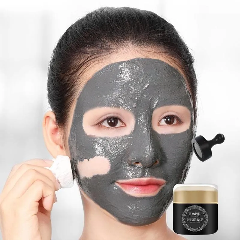 Минеральная магнитная маска для лица глубокое очищение сужение пор контроль