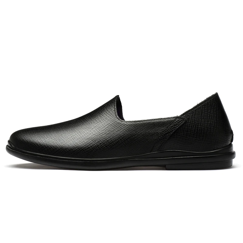 Мужские Водонепроницаемые мокасины из натуральной кожи мужские лоферы на