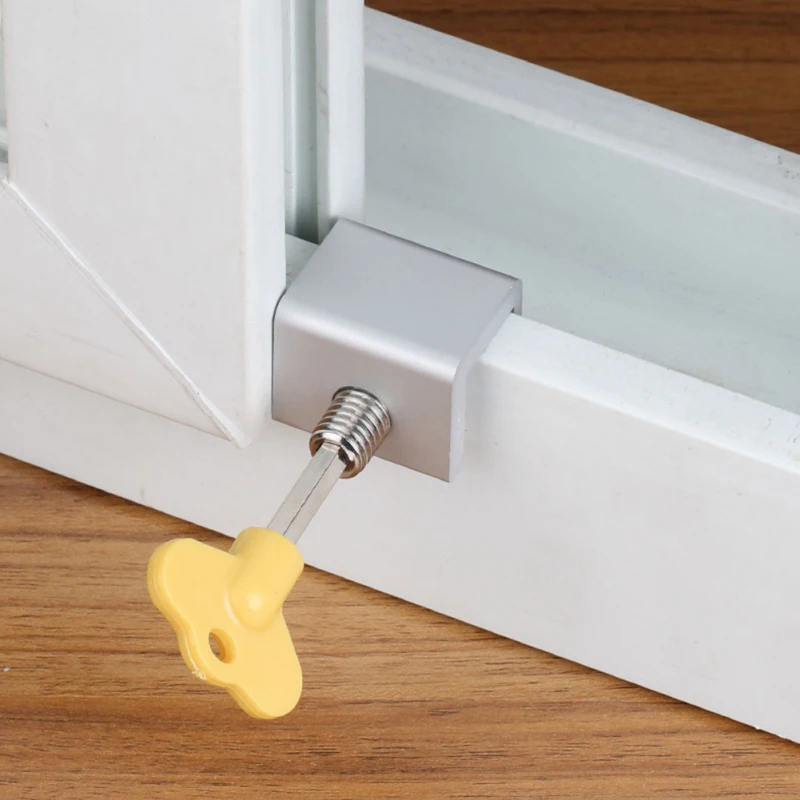 

Children Safe Security Sliding Window Door Sash Key Lock Restrictor Safety Catch