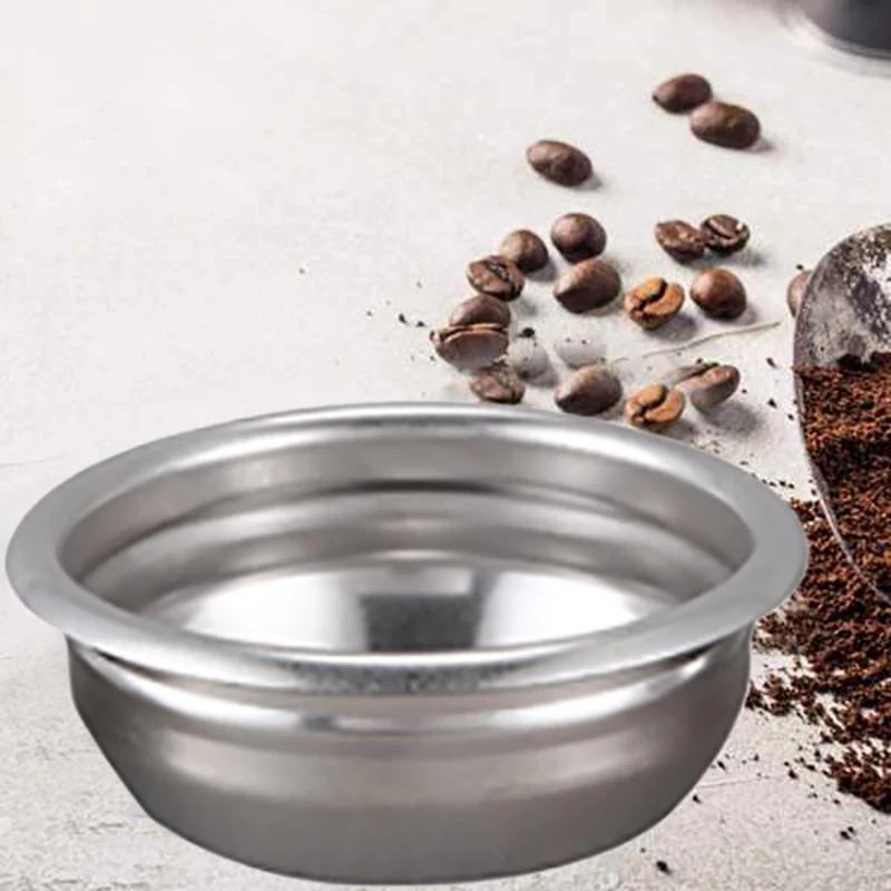 58 мм многоразовый фильтр корзина Нержавеющая сталь двойной дозах чашка Кофе