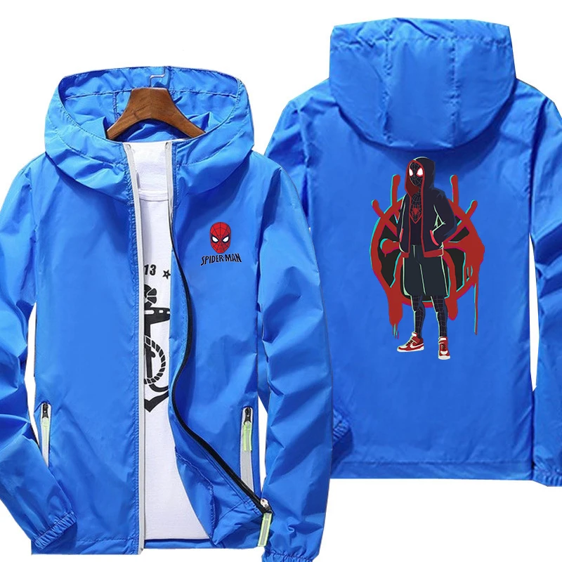 Уличная куртка с принтом из мультфильма Человек-паук | Мужская одежда