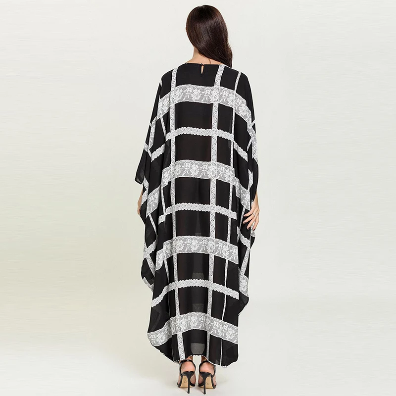 Мусульманское платье Дубай марокканского размера плюс женская мусульманская