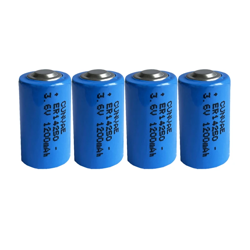 Batería de litio ER14250 LS14250 CR14250, 3,6 V, 1200Mah, 1/2AA, para GPS, medidor de electricidad y agua/Gas, 5 piezas