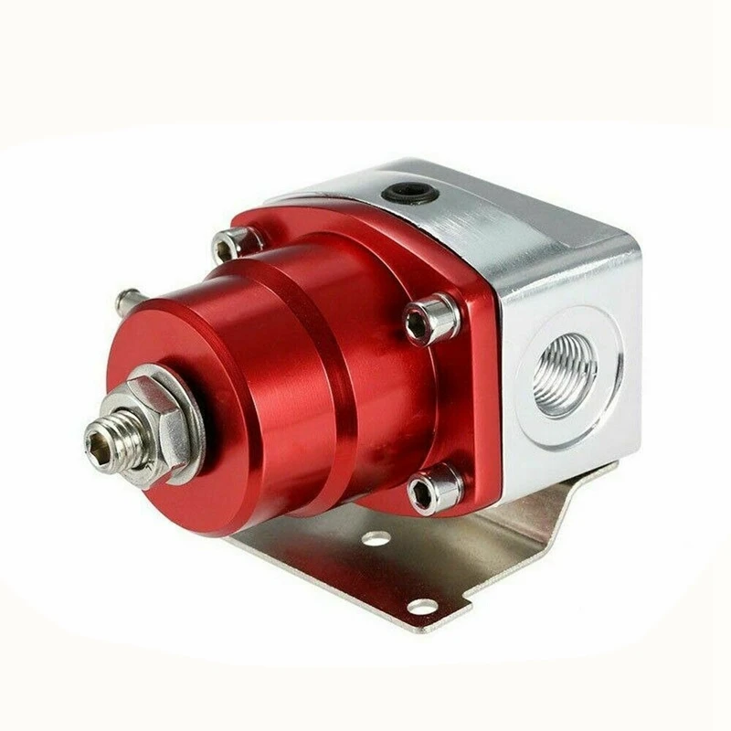 

Universal Adjustable Fuel Pressure Regulator Kit with Oil Gauge 0-100 Psi-6AN Fitting End Red-Blue Auto Parts