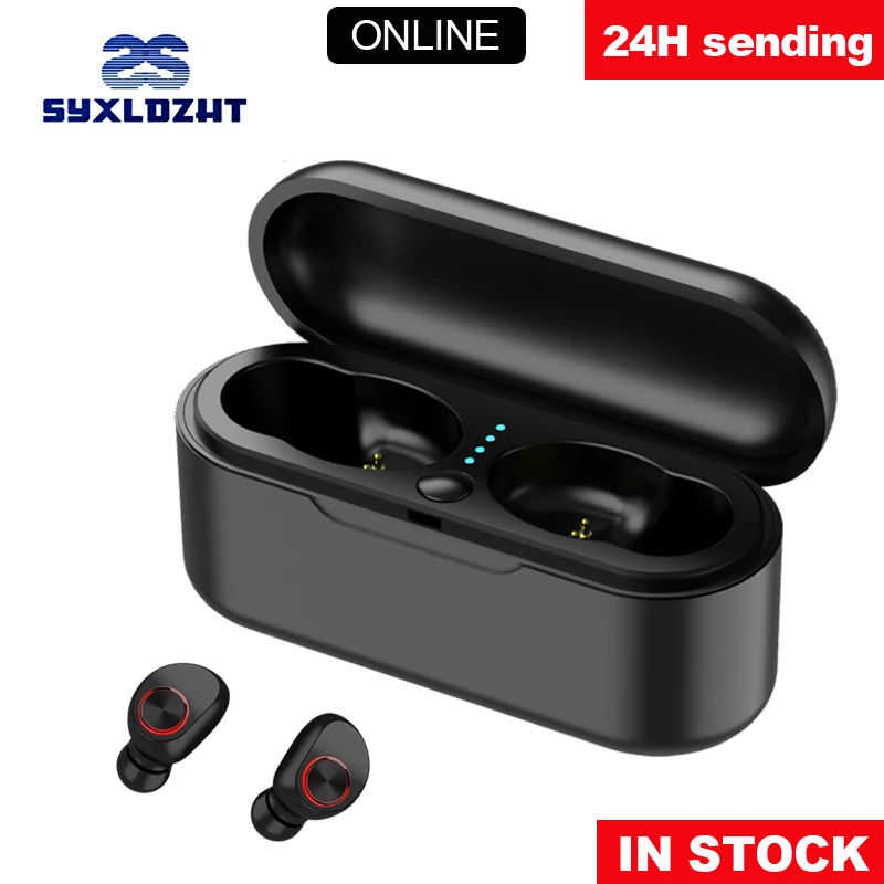 TWS Bluetooth Беспроводной наушники Шум шумоподавления громкой связи Bluetooth гарнитура для Беспроводной гарнитура стерео Hi-Fi наушники с зарядный Чехол для мобильного телефона