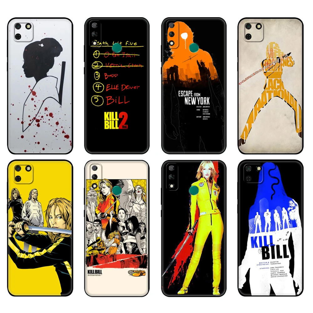 Черный чехол из ТПУ для Huawei Y9S, Y6S, Y8S, Y5P, Y7P, Y8P, чехол для Huawei Y5 lite Prime, Y6, чехол с классическим принтом «Убить Билла Дарта»