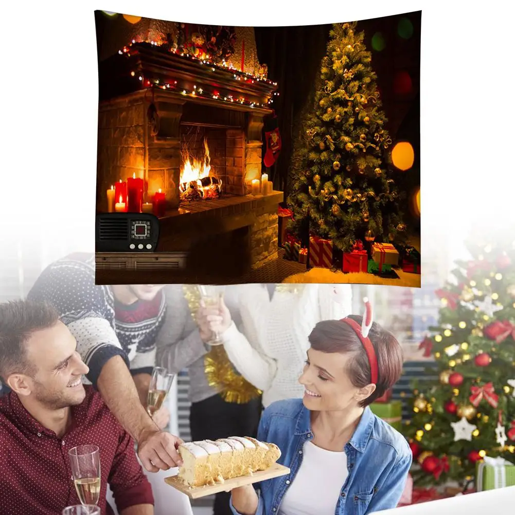 Настенный Гобелен рождественское покрывало Xmas печати гобелен йога коврик ковер