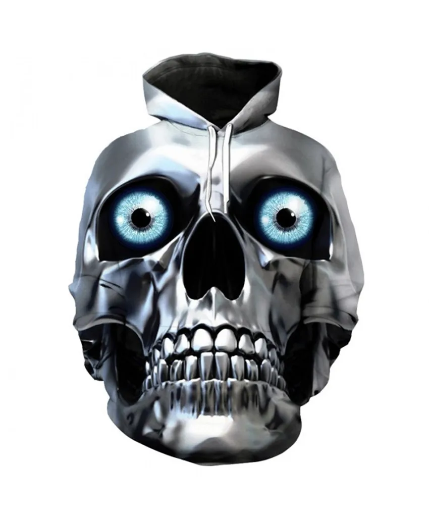 

KISSQIQI Men Skull Hoodie Anime Clothes 3D Printed Sweatshirt Casual Mens Clothing Streetwear Men Hoodie Maximum Size 5XL