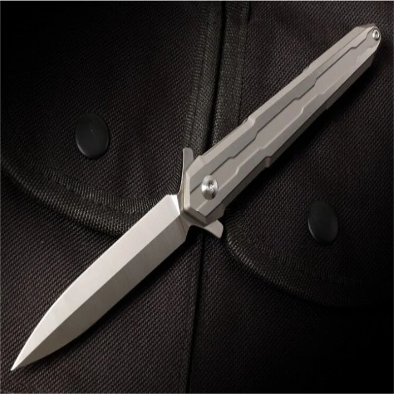 

Новый стиль-No Double Holy Sword быстро открывающийся складной нож M390 острые лезвия ручка из титанового сплава карманные инструменты для кемпинга EDC