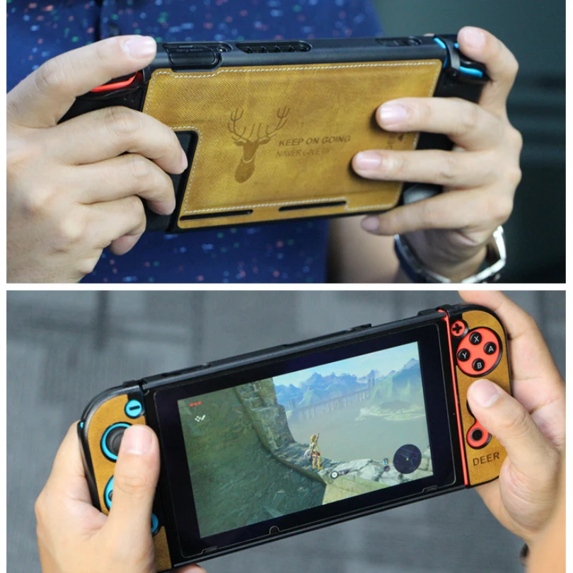 Аксессуары для консоли Nintendo Switch защитный чехол Joy-Con тканевый задней панели