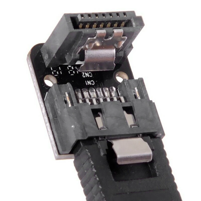SATA 7Pin мама к папа 90 градусов угловой адаптер материнская плата для настольных