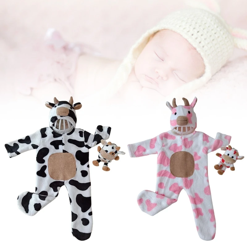 

3 Pcs Baby Blanket Romper Bodysuits Doll Set Newborn Photography Props Outfit Infants Photo Shooting Clothing 0-3 Month