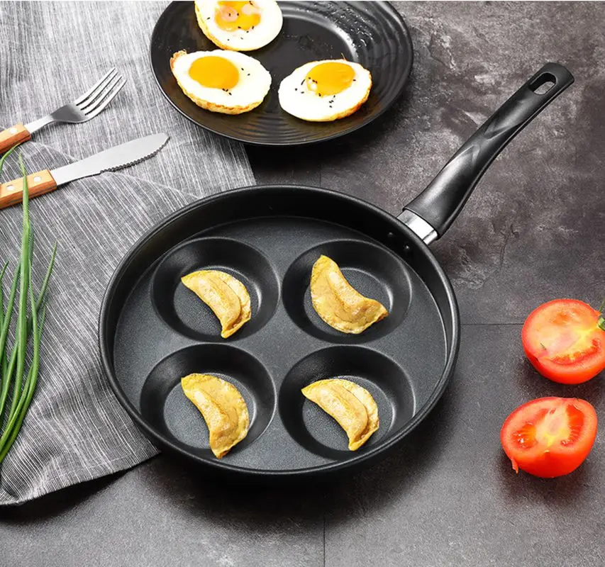 Eggs-Pot Frying-Pot Pans Breakfast-Maker Steak-Pan Egg Cooking-Egg Non-Stick Pancake Thickened Small Fried Frying Pan | Дом и сад