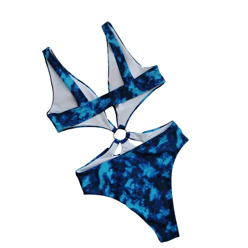 

2021 European and American Ladies Bikini One-piece Swimsuit High Waist Micro Sexy Swimsuit Women Push-up Bather Swimsuit Bikini