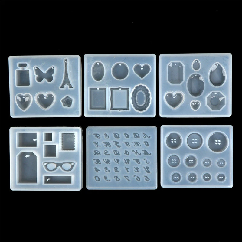 

DIY Liquid Resin Silicone Mold Geometric Triangle Mirror Craft epoxy resin for Jewelry Making necklace pendant Decorative Cake