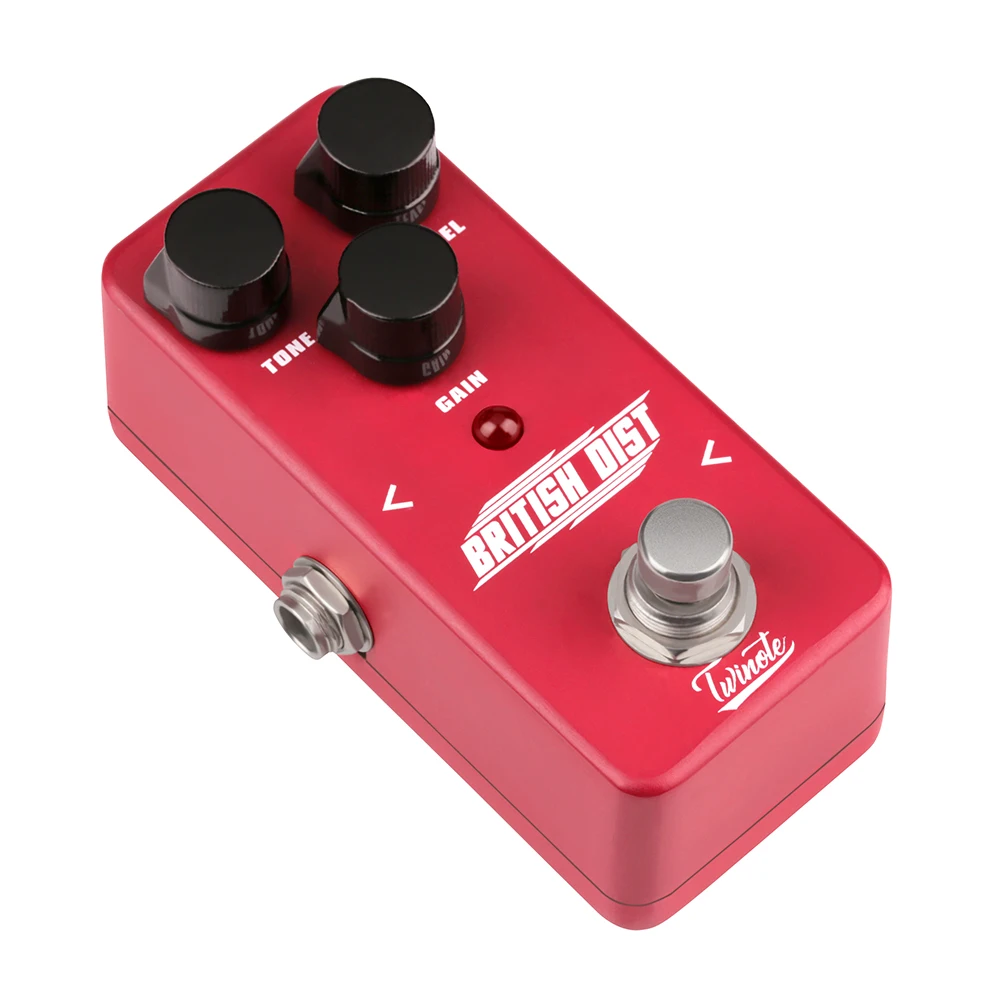 

Twinote British Dist Mini High Gain Distortion Sound Effects Pedal for Electric Guitar Pedals Processsor Pro Guitar Accessories