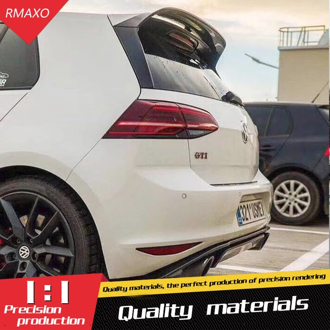 Спойлер для гольфа 7 MK7 2014-2018 ABS Материал заднее крыло автомобиля праймер цвет