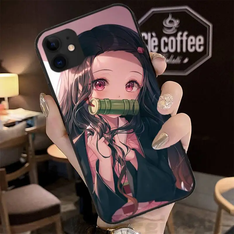 

Demon Slayer Kimetsu no Yaiba Phone Fundas Case for IPhone 12 11 Pro Max XR X XS 7 8 6s Plus Cover 11pro Apple Anime Characters