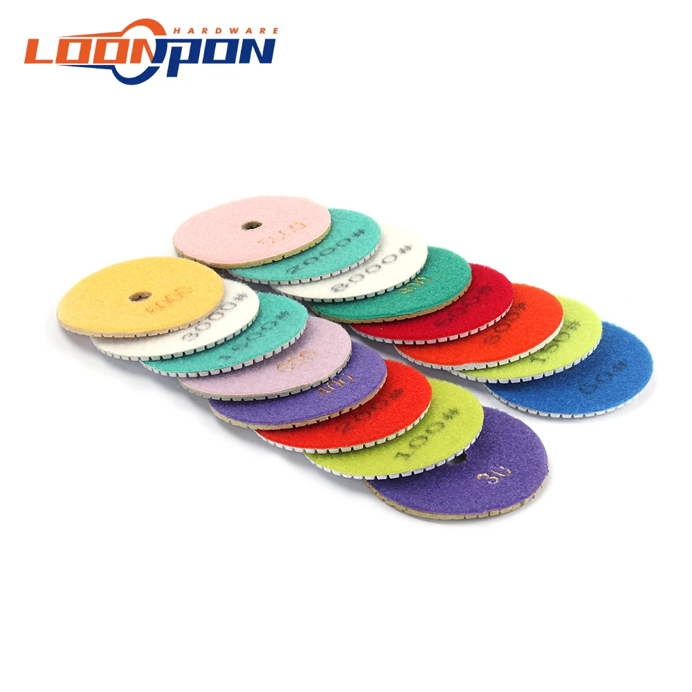 Алмазный полировальный диск 4 дюйма 100 мм влажная полировальная насадка для