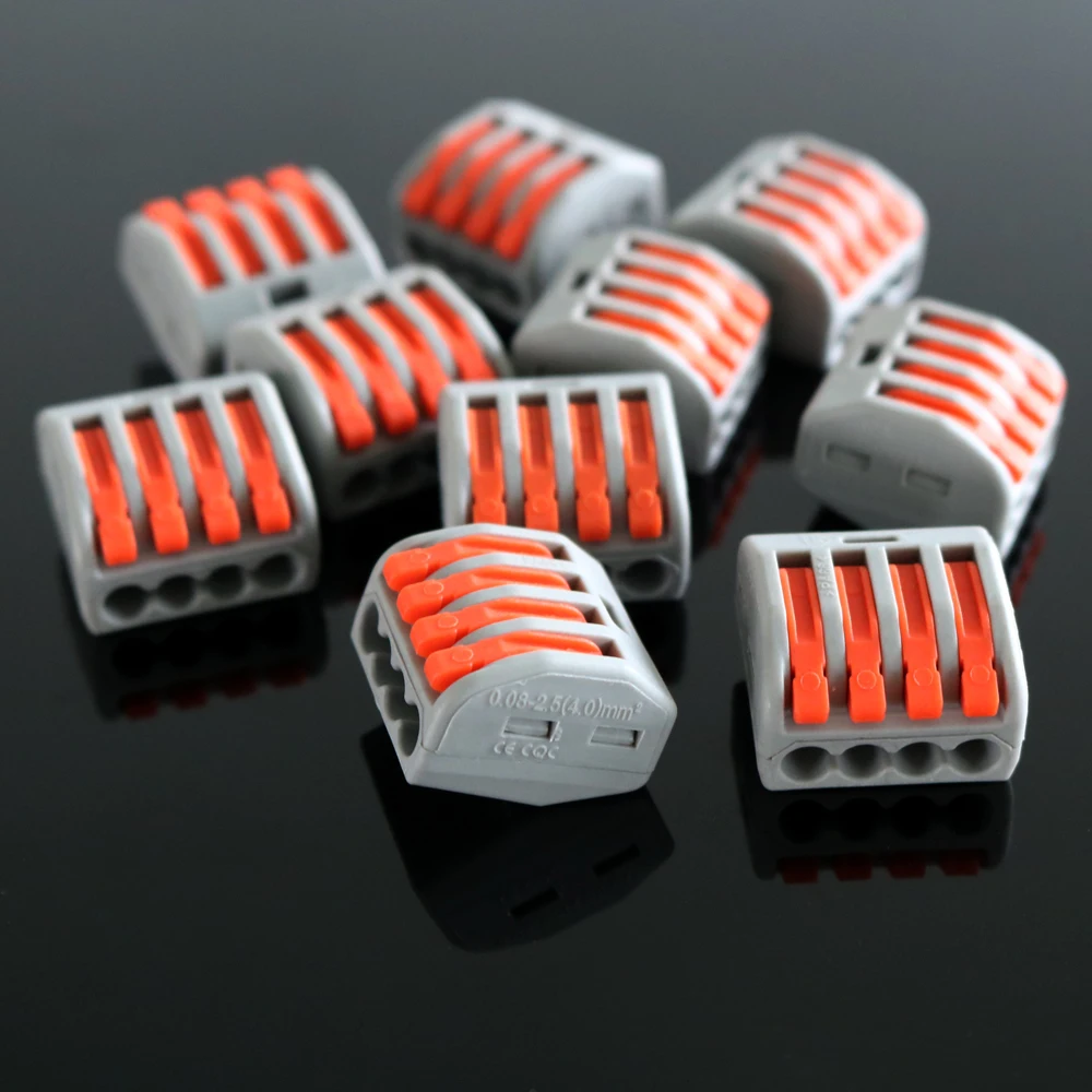 222 412 413 414 415 418 2-2 3-3 2 3 pin коробка упаковка мини-провода смешанные в коробке Быстрый Кабельный разъем Универсальный терминал режущий инструмент