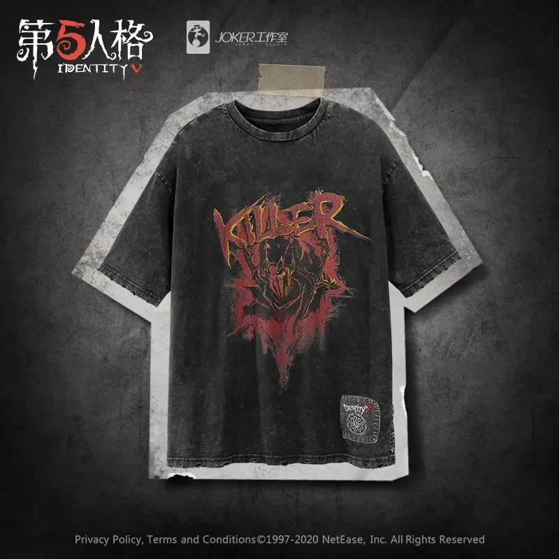 

Game Identity V Jack ROCK Limited T-shirt Theme Cosplay T shirt Men Women Couples Punk Style Short Sleeve Tee Official Original