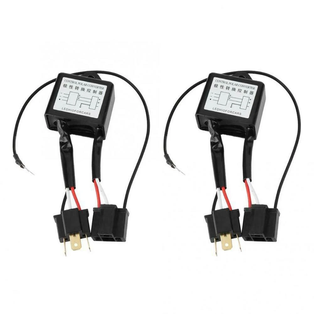 

2 x LED Polarity Converter Negative Switch Harness Adapter for H4 Xenon Lamp Car LED Load Resistor Reversed Polarity Converters