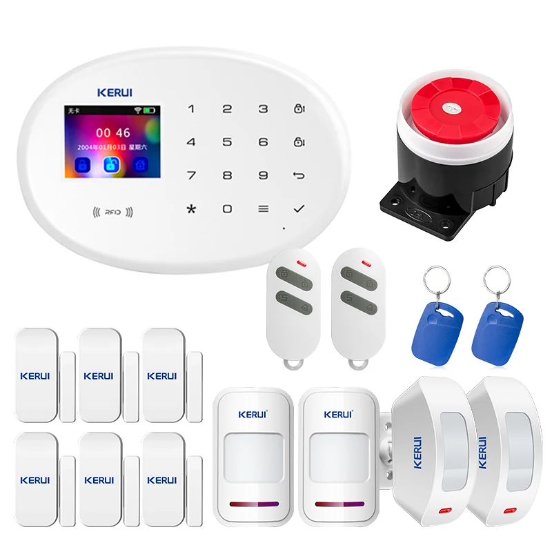 KERUI W20 WIFI GSM умная домашняя система охранной сигнализации Детектор движения 433 МГц