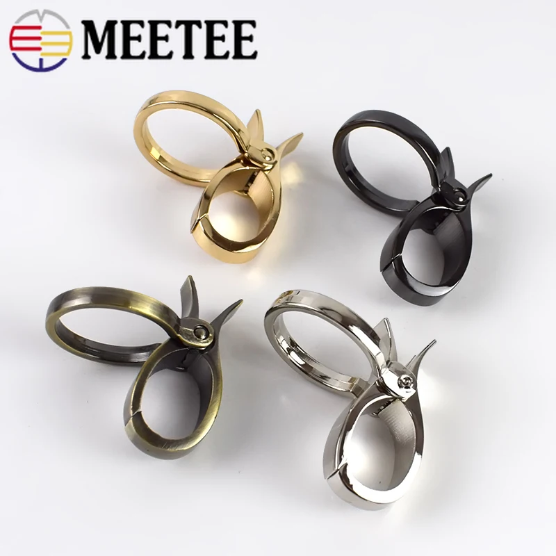 Meetee 4/10 шт id25мм металлические сумки с пряжкой на ремешке застежкой лобстером DIY