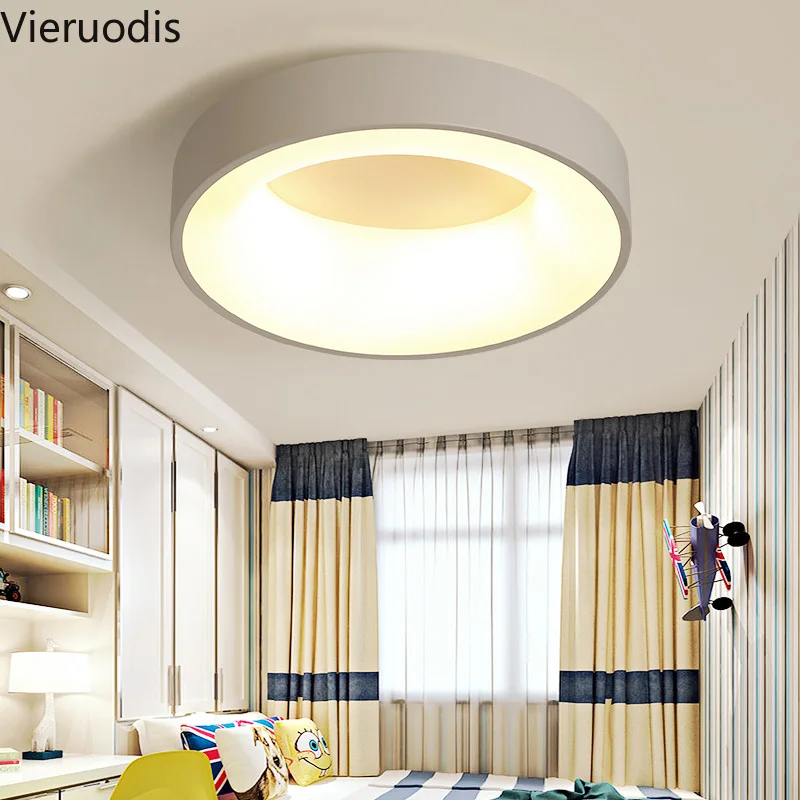 Круглые лампы для гостиной алюминиевые потолочные светильники Ceatetive Ring с