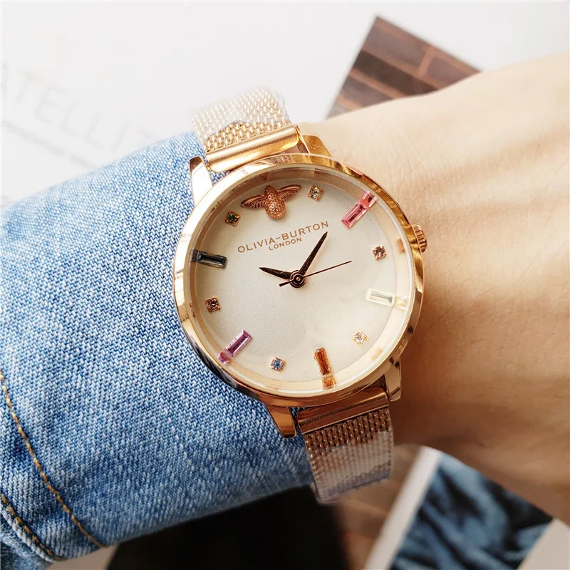 

2021 fashion trend lady steel band small Chrysanthemum Quartz Watch